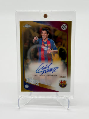 2026 Topps Chrome UCC Luis Suarez Autogramm 04/50