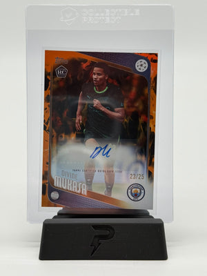 2025-26 Topps UCC Flagship Divine Mukasa Orange Inferno 23/25 Auto