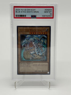 2024 YU-GI-OH! KC01-EN004 Blue-Eyes White Dragon PSA 10