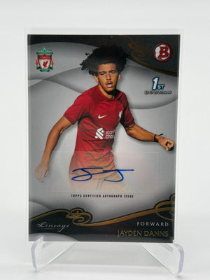 2023 Topps Lineage Liverpool Jayden Danns 1st Bowman Auto 05/20