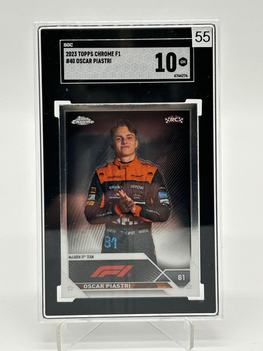 2023 Topps Chrome F1 - Oscar Piastri SGC 10