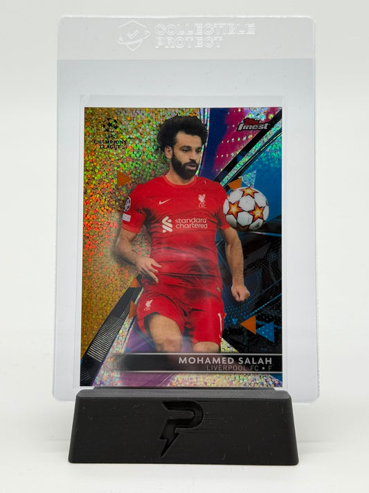2021-22 Topps Finest UCC Mohamed Salah Gold Speckle 43/50