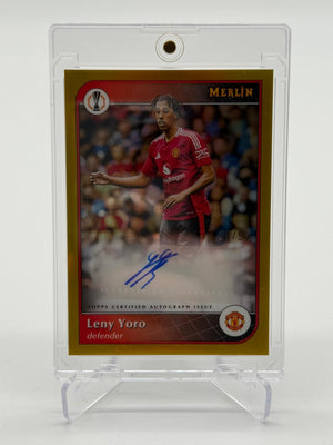 2025 Topps Merlin Leny Yoro Autogramm 20/50