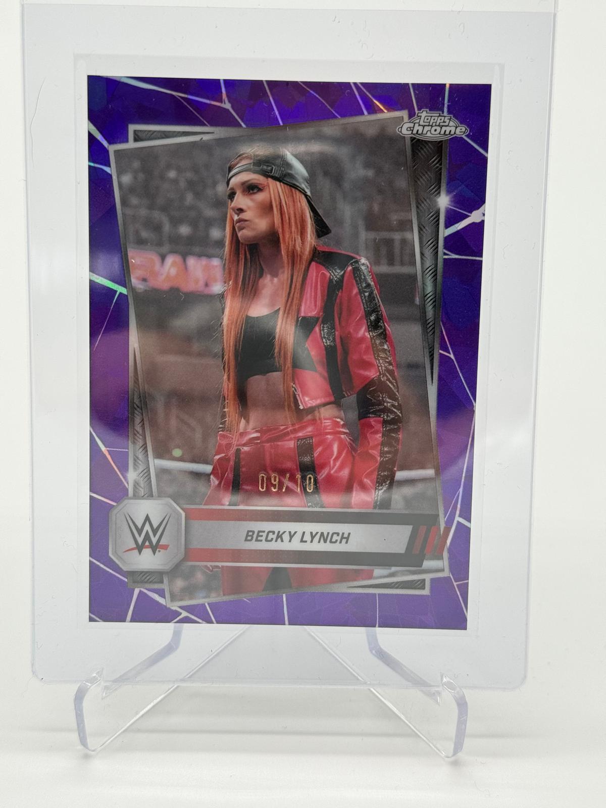 2025 Topps Chrome WWE Sapphire Becky Lynch /10