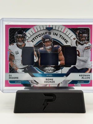 2024 Panini Certified NLF Triple Patch DJ Moore, Rome Odunze, Keenan Allen 23/49