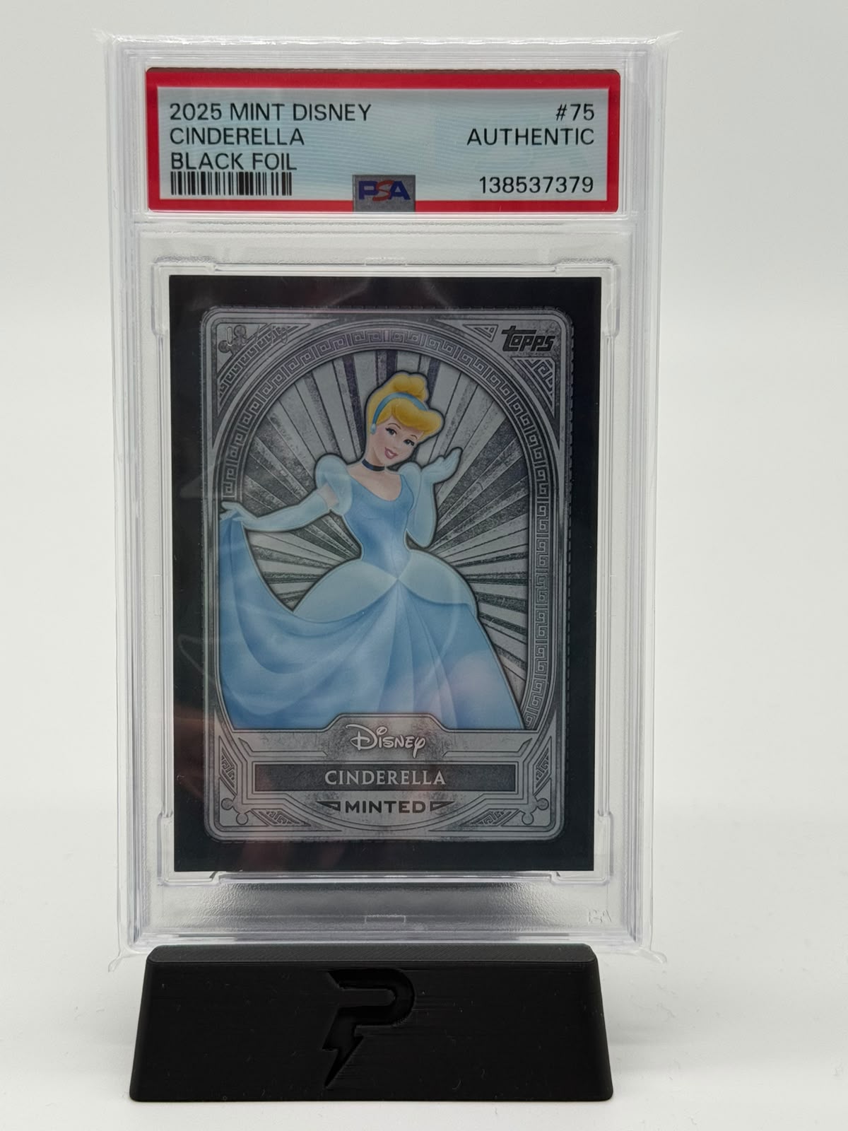 2025 Mint Disney Cinderella Black Foil 06/10 PSA Authentic