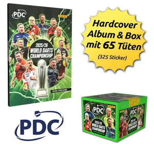 2025/26 Panini PDC World Darts Championship Hardcover Box-Bundle (SEALED)