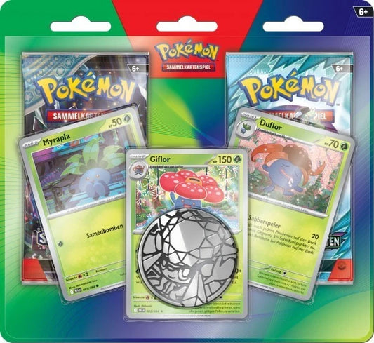 Pokemon Enhanced 2 Pack Blister Myrapla, Duflor, Giflor DE