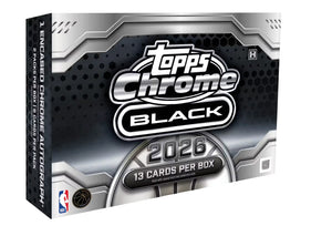2025-26 Topps Chrome Black Basketball - Hobby Box