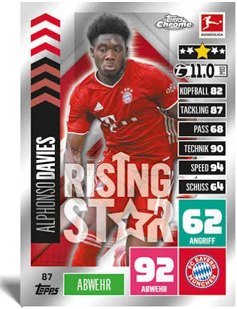 1x EINZELPACK: 2020-21 Topps Match Attax Chrome Bundesliga (LIVEBREAK)